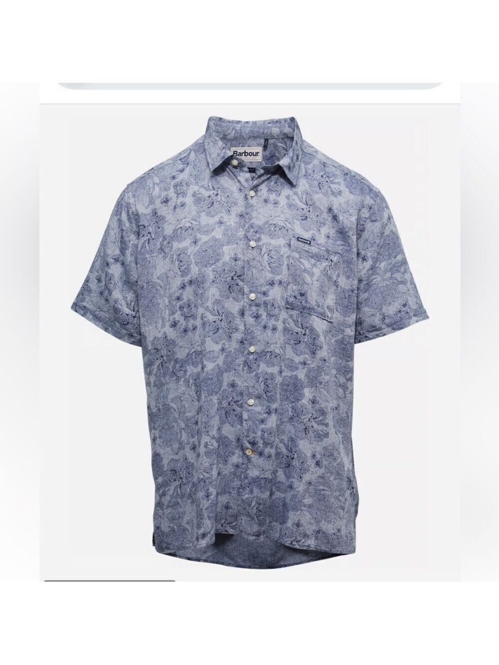 Barbour Rakehead Summer Shirt Blue Patterned XL